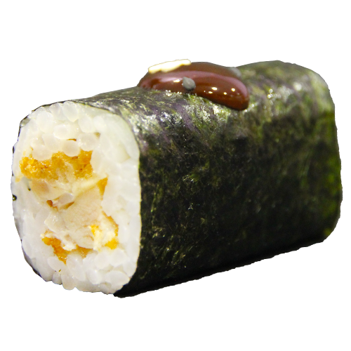 Maki pollastre fregit amb tonkatsu